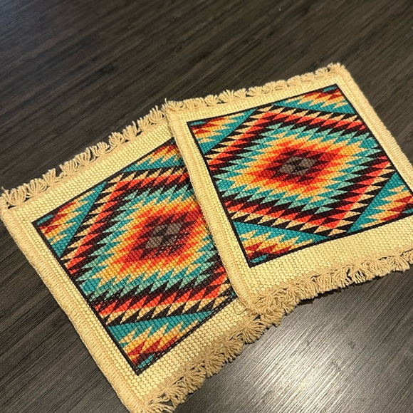 Colorful Geometric Pattern Coasters - Picture 2 of 6